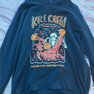 Kill Crew Men's Blue Graphic Sweater